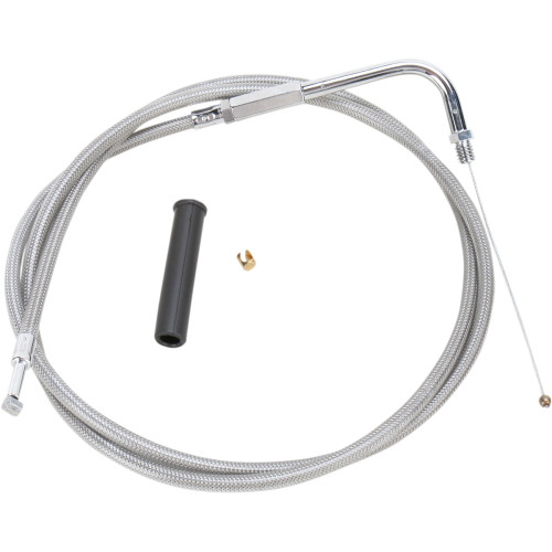 Drag Specialties Stainless Braided Throttle Cable - 50"