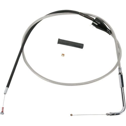 Drag Specialties Stainless Braided Idle Cable - Cruise - 48" Drag Specialties Stainless Braided Idle Cable - Cruise - 48"