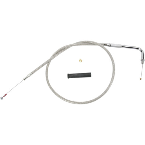 Drag Specialties Stainless Braided Idle Cable - 48"