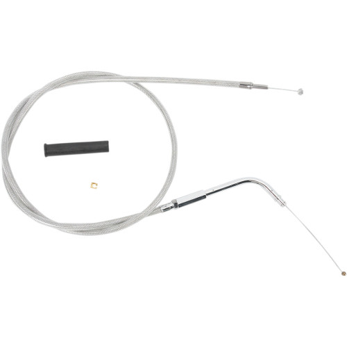 Drag Specialties Stainless Braided Throttle Cable - 33-3/4" Drag Specialties Stainless Braided Throttle Cable - 33-3/4"