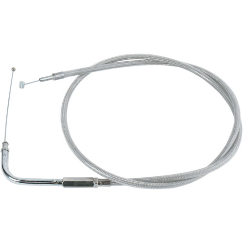 Drag Specialties Stainless Braided Throttle Cable - 38"