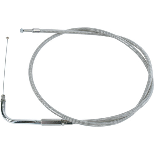 Drag Specialties Stainless Braided Throttle Cable - 41"