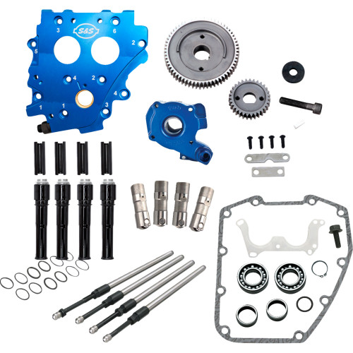 Cam Chest Kit Without Cams - Gear Drive - Oil Cooled - Black Pushrods - Twin Cam 310-1266 Cam Chest Kit Without Cams - Gear Drive - Oil Cooled - Black Pushrods - Twin Cam 310-1266