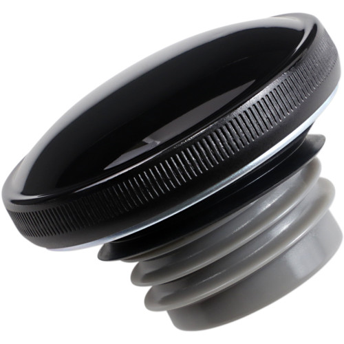 Drag Specialties Screw-In Gas Cap - Vented - Gloss Black