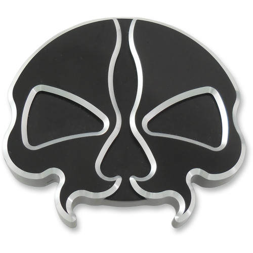 Drag Specialties Gas Cap - Vented - Split Skull - Black Drag Specialties Gas Cap - Vented - Split Skull - Black