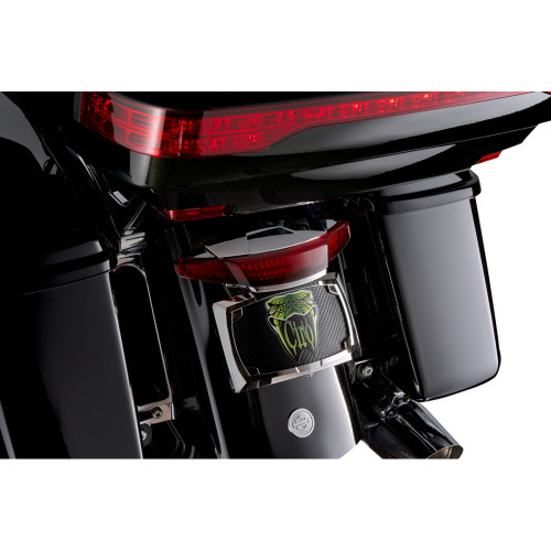 Ciro Taillight/License Plate Mount - Red Lens - Chrome 40473 Ciro Taillight/License Plate Mount - Red Lens - Chrome 40473