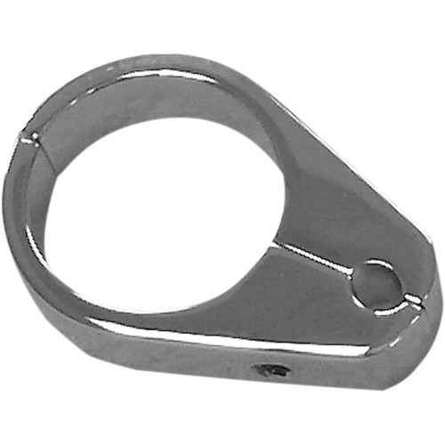 Drag Specialties Cable Clamp - Single Throttle/Idle - 1" - Chrome