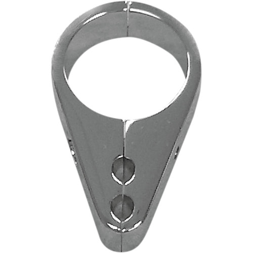 Drag Specialties Cable Clamp - Dual Throttle/Idle - 1-1/4" - Chrome