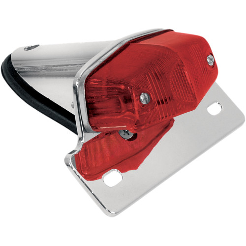 Emgo Taillight - Chrome Bracket - Red Lens 62-21521
