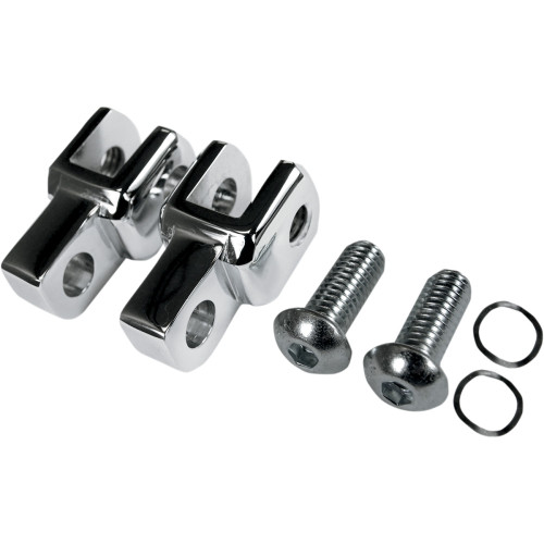 La Choppers Footpeg Relocator - Chrome La-7202-00 La Choppers Footpeg Relocator - Chrome La-7202-00