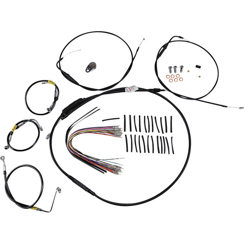 Burly Brand Control Kit For Early Touring Bikes With Bagger Bar Handlebars - 13" - Black B30-1290 Burly Brand Control Kit For Early Touring Bikes With Bagger Bar Handlebars - 13" - Black B30-1290