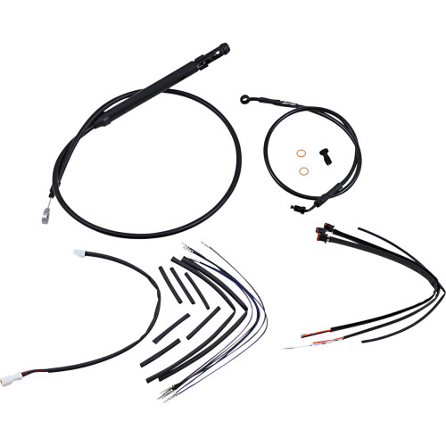 Burly Brand Complete Black Vinyl Handlebar Cable/Line Kit For Ape Hanger Handlebars - 16" B30-1256 Burly Brand Complete Black Vinyl Handlebar Cable/Line Kit For Ape Hanger Handlebars - 16" B30-1256