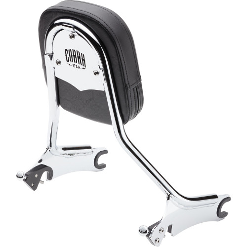 Cobra Backrest - Tall - Chrome - Chieftain 502-2005 Cobra Backrest - Tall - Chrome - Chieftain 502-2005