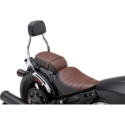 Cobra Detachable Backrest - Mini - Chrome - Bobber 502-2015 Cobra Detachable Backrest - Mini - Chrome - Bobber 502-2015