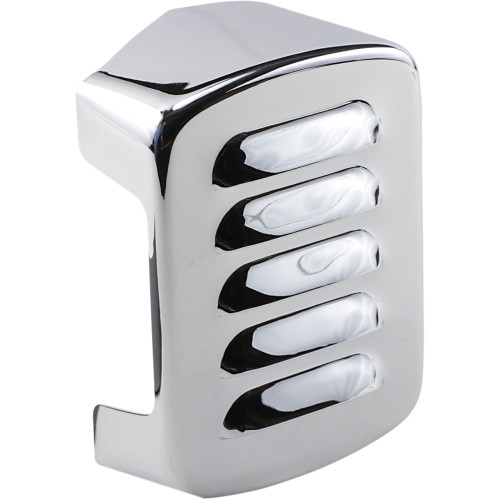 Drag Specialties Louvered Coil Cover - Chrome - Harley Davidson Drag Specialties Louvered Coil Cover - Chrome - Harley Davidson