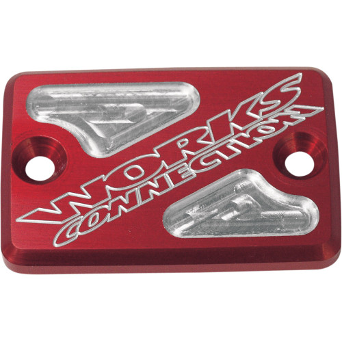 Works Connection Reservoir Cover - Brake - Red 21-205 Works Connection Reservoir Cover - Brake - Red 21-205
