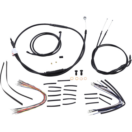 Burly Brand Complete Black Vinyl Handlebar Cable/Line Kit For Ape Hanger Handlebars - 12" B30-1036 Burly Brand Complete Black Vinyl Handlebar Cable/Line Kit For Ape Hanger Handlebars - 12" B30-1036