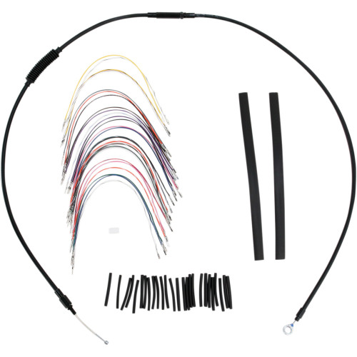 Burly Brand Complete Black Vinyl Handlebar Cable/Line Kit For Ape Hanger Handlebars - 13" - Abs B30-1048 Burly Brand Complete Black Vinyl Handlebar Cable/Line Kit For Ape Hanger Handlebars - 13" - Abs B30-1048