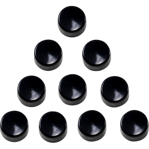 Drag Specialties Bolt Covers - Hex - 1/2" - Black - 10 Pack Drag Specialties Bolt Covers - Hex - 1/2" - Black - 10 Pack