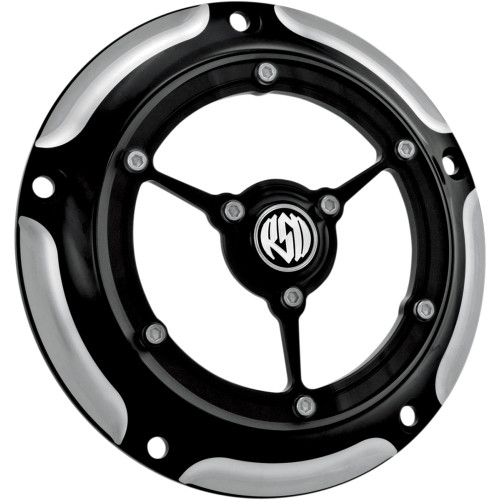 Rsd Clarity Derby Cover - Contrast Cut - Big Twin 0177-2007-Bm