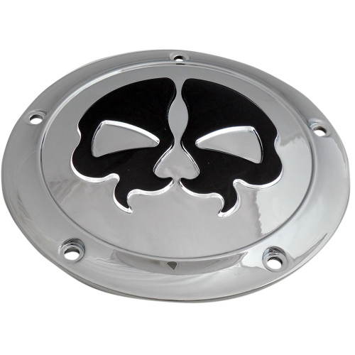 Drag Specialties Split Skull Derby Cover - Chrome - Touring