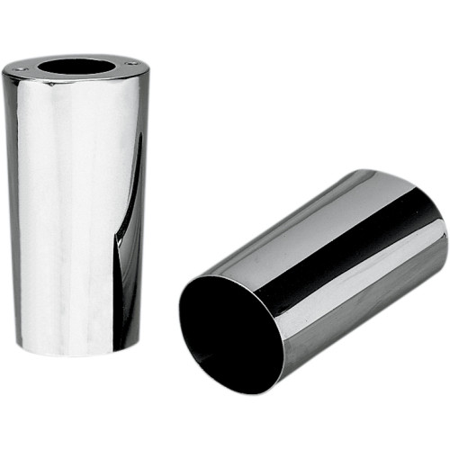 Drag Specialties Fork Slider Covers - Stock Length - Chrome - Smooth Drag Specialties Fork Slider Covers - Stock Length - Chrome - Smooth