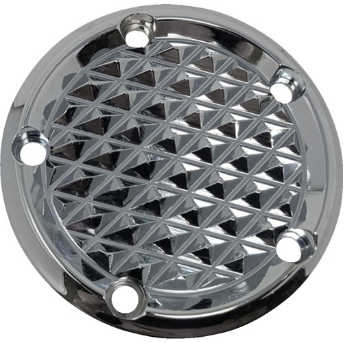Covingtons Points Cover - Diamondback - Chrome - Twin Cam C3093-C Covingtons Points Cover - Diamondback - Chrome - Twin Cam C3093-C