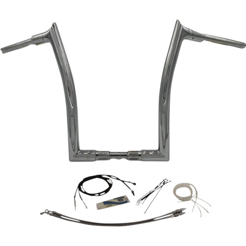 Fat Baggers Inc. Handlebar Kit - Pointed Top - 16" - Chrome 809616 Fat Baggers Inc. Handlebar Kit - Pointed Top - 16" - Chrome 809616