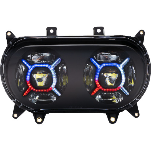 Custom Dynamics Proglow Headlight - Black - Road Glide Pg-Rg-B
