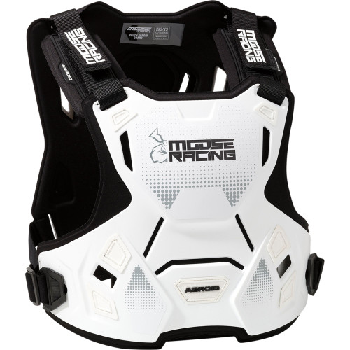 Moose Racing Youth Agroid Chest Guard - White - 2Xs/Xs 2701-1117