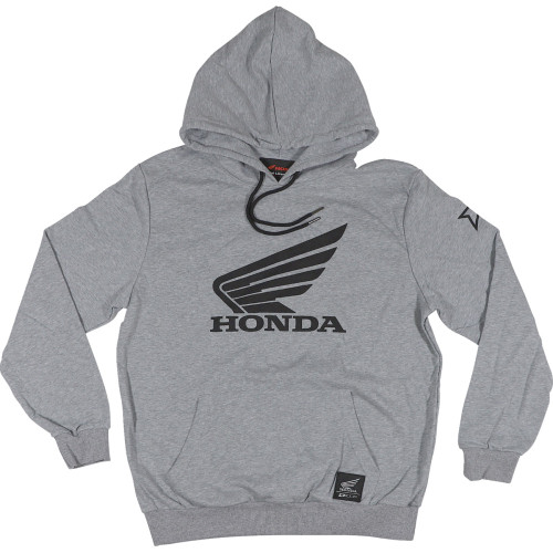 D'Cor Visuals Honda Wing Sweatshirt - Gray - Medium 85-204-2