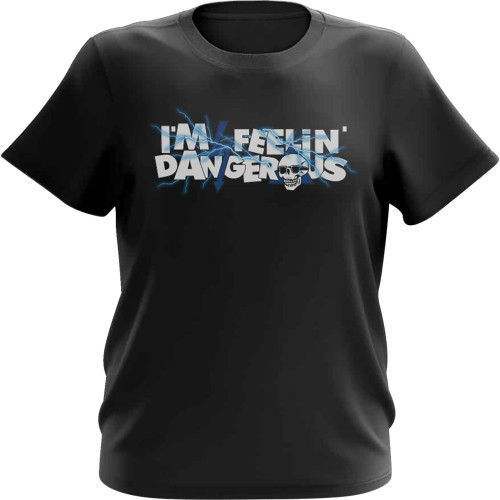 Deegan Apparel Youth Shocking T-Shirt - Black/Blue - Xl Dbtss3007Bbuxl