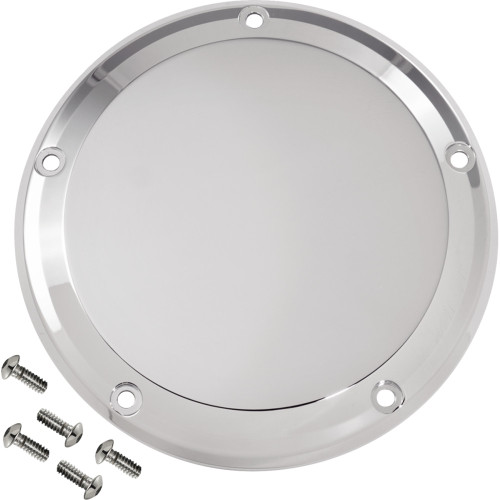 Derby Cover - 5 Hole - Smooth - Chrome - M8 Softail 06-966-3 Derby Cover - 5 Hole - Smooth - Chrome - M8 Softail 06-966-3