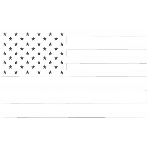 Die-Cut Decal - Us Flag - Black/White - 3 Pack 28-94000