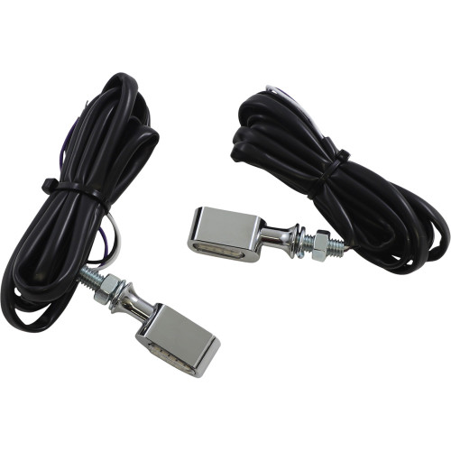 Drag Specialties Marker Light - Clear/Amber - Chrome