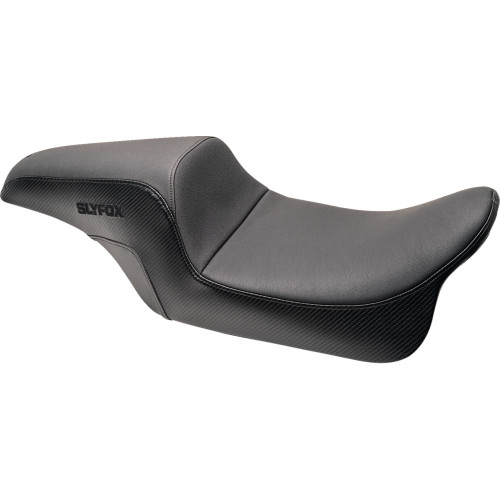 Drifter Seat - Black Logo - Smooth Vinyl - Carbon Fiber - Fl '08-'23 0801-1614