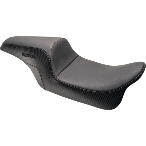Drifter Seat - Black Logo - Smooth Vinyl - Carbon Fiber - Fl '97-'07 0801-1612