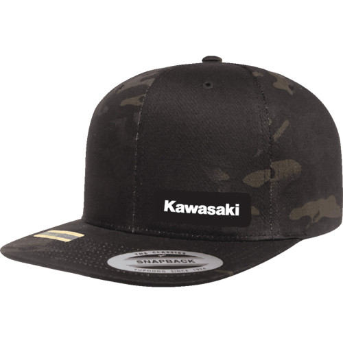 Factory Effex Kawasaki Snapback Hat - Camo Black 27-86104