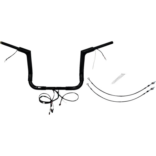 Fat Baggers Inc. Handlebar Kit - Flat Top - 12" - Black 601212-B Fat Baggers Inc. Handlebar Kit - Flat Top - 12" - Black 601212-B