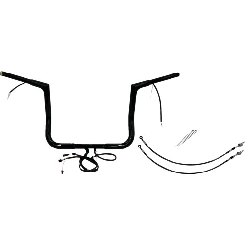 Fat Baggers Inc. Handlebar Kit - Flat Top - 12" - Black 702212-B Fat Baggers Inc. Handlebar Kit - Flat Top - 12" - Black 702212-B