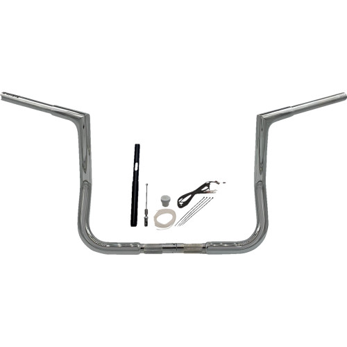 Fat Baggers Inc. Handlebar Kit - Flat Top - 12" - Chrome 719012 Fat Baggers Inc. Handlebar Kit - Flat Top - 12" - Chrome 719012