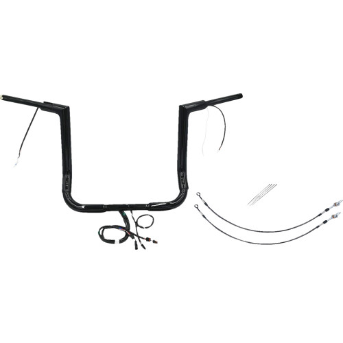 Fat Baggers Inc. Handlebar Kit - Flat Top - 14" - Black 601214-B Fat Baggers Inc. Handlebar Kit - Flat Top - 14" - Black 601214-B
