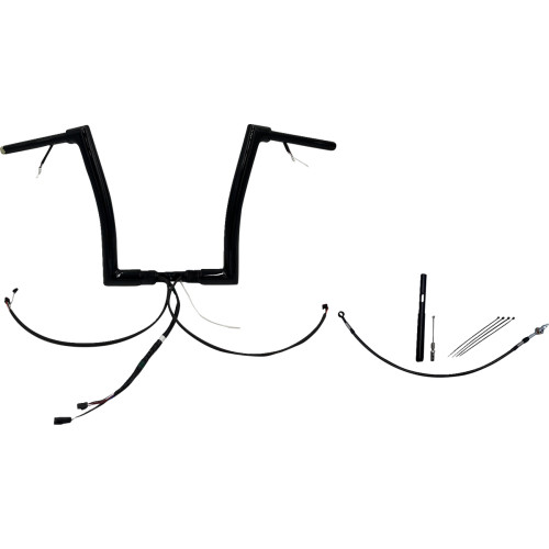 Fat Baggers Inc. Handlebar Kit - Flat Top - 14" - Black 612914-B Fat Baggers Inc. Handlebar Kit - Flat Top - 14" - Black 612914-B