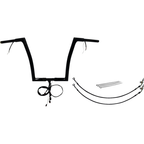Fat Baggers Inc. Handlebar Kit - Flat Top - 14" - Black 701914-B Fat Baggers Inc. Handlebar Kit - Flat Top - 14" - Black 701914-B