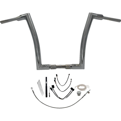 Fat Baggers Inc. Handlebar Kit - Flat Top - 14" - Chrome 619614 Fat Baggers Inc. Handlebar Kit - Flat Top - 14" - Chrome 619614