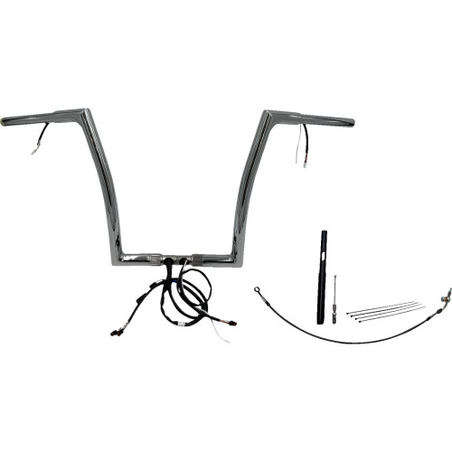 Fat Baggers Inc. Handlebar Kit - Flat Top - 14" - Chrome 712914 Fat Baggers Inc. Handlebar Kit - Flat Top - 14" - Chrome 712914