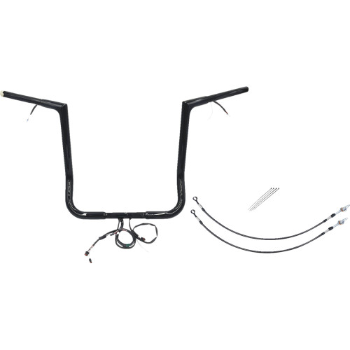 Fat Baggers Inc. Handlebar Kit - Flat Top - 16" - Black 701216-B Fat Baggers Inc. Handlebar Kit - Flat Top - 16" - Black 701216-B