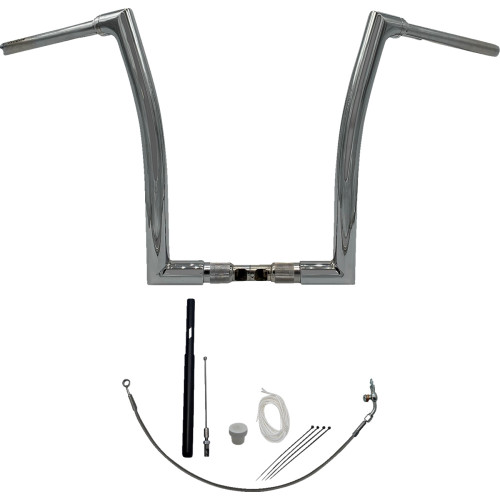 Fat Baggers Inc. Handlebar Kit - Flat Top - 16" - Chrome 619916 Fat Baggers Inc. Handlebar Kit - Flat Top - 16" - Chrome 619916