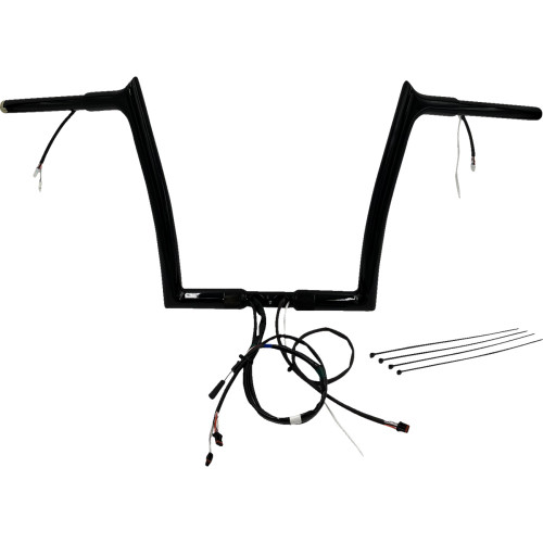Fat Baggers Inc. Handlebar Kit - Pointed Top - 12" - Black 901912-B Fat Baggers Inc. Handlebar Kit - Pointed Top - 12" - Black 901912-B