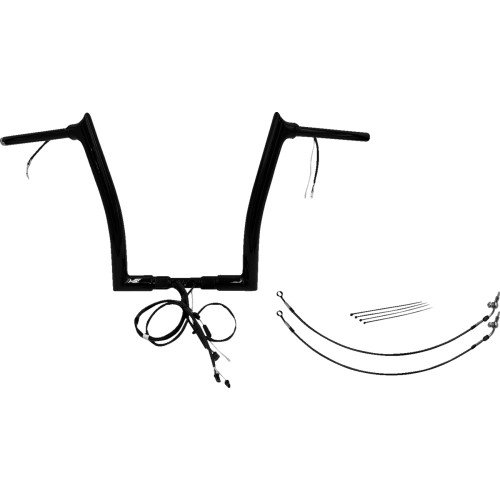 Fat Baggers Inc. Handlebar Kit - Pointed Top - 14" - Black 801314-B Fat Baggers Inc. Handlebar Kit - Pointed Top - 14" - Black 801314-B